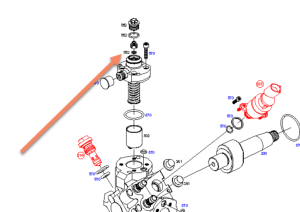 Joint étanchéité culasse 1462C16997 pour POMPE BOSCH CP4 (origine non BOSCH)